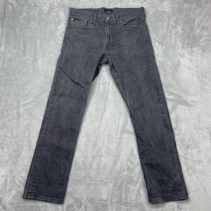 Levi's 511 Jeans Womens 28x32 (29x29) Black Denim Red Tab Skinny Leg Outdoor